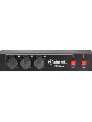 Adamhall Adam Hall 19" Parts 87472 - 19" Steckdosenleiste 9-fach, 2 HE - Abverkauf