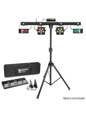 Sofort lieferbar - Cameo MULTI FX BAR - Komplettlösung mit 5 Lichteffekten für mobile DJs und Bands