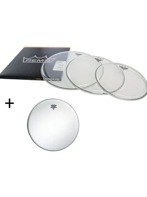 Remo Emperor Clear Fellset 10/12/16 + 14" Ambassador Coated - Neuheit
