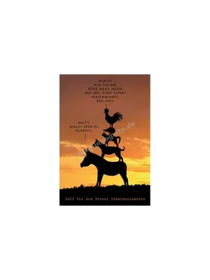 Inkognito Die Bremer Stadtmusikanten - Postkarte - Bestseller
