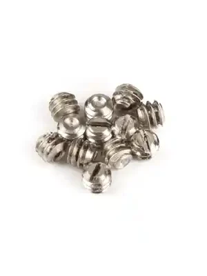 Werkspreis | Fender Stacked Control Knob Mounting Screws, (6-32 X 1/8") Slotted, Nickel (12 Stück)