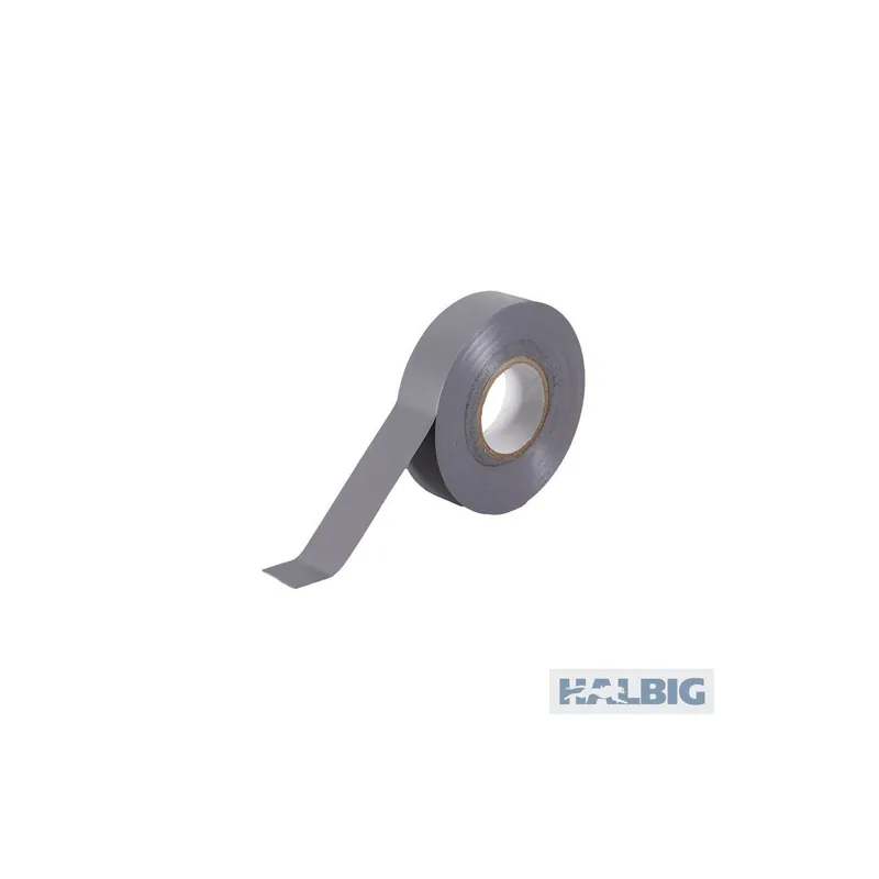 Einfache Rückgabe | Halbig Weich-PVC-Isolierband grau 19mmx25m Sorte K427
