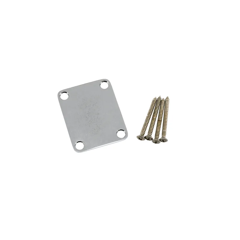 Fender Roadworn Guitar Neck Plate mit Schrauben, chrom | Mega-Angebot