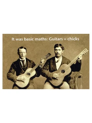 Hal.leonard Hal Leonard Vintage Basic Maths Guitar Chicks - Postkarte | Preiswert