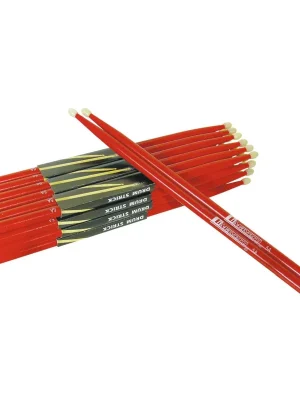 Dimavery DDS-5A Drumsticks, Ahorn, rot | Nur begrenzt verfügbar