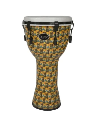 Gewa 12" Djembe Liberty Serie, mechanisch gestimmt, Abstract Kente - Schnell zugreifen