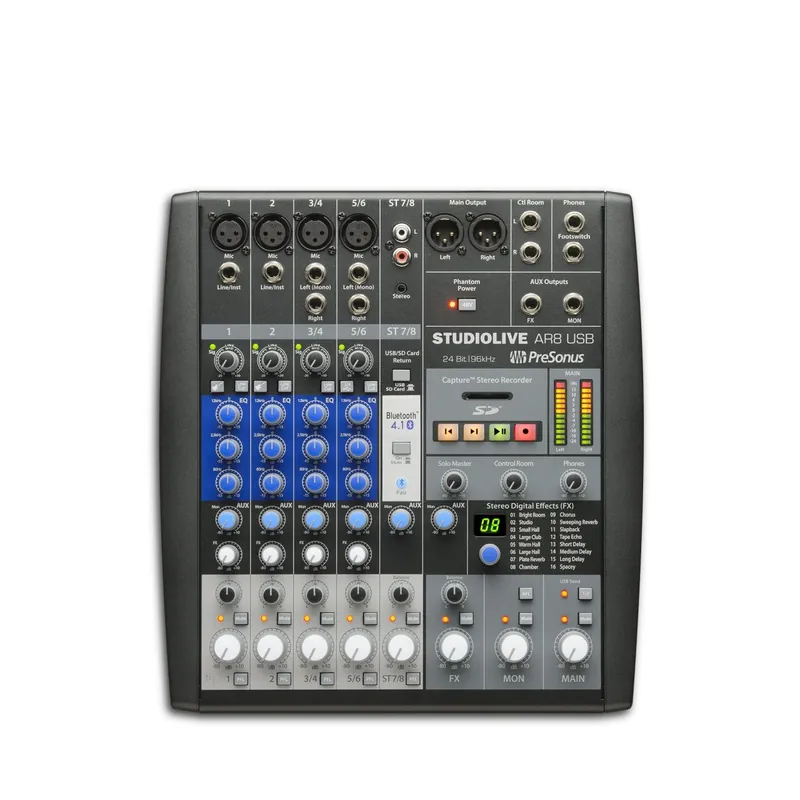 Sonderangebot - Presonus StudioLive AR8 USB - 8-kanaliger Hybrid-Live- und Studiomixer