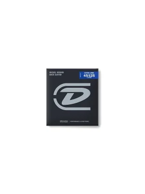 Direkt ab Werk - Dunlop Nickel Wound Bass String Set, 5-String, .045"-.125", Extra Long Scale