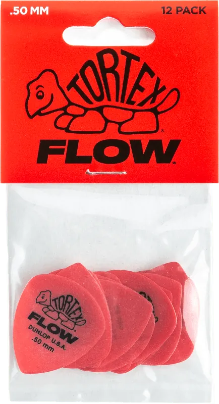 Top bewertet | Dunlop Tortex Flow Standard Picks, Player‘s Pack, 12 pcs., red, 0.50 mm