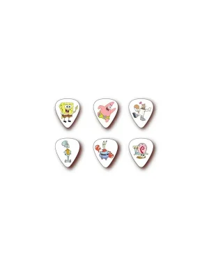 Aktion - Dunlop SpongeBob Player Pack, 6 picks Character, Medium