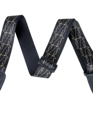 Gretsch Alternating Black Penguins Strap, Gold | Neu gelistet