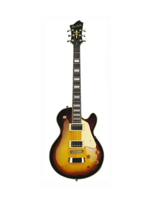 Sicher einkaufen - Hagstrom Super Swede in Mahogany mit Flamed Vintage Burst Top