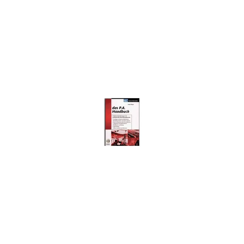 Hohe Qualität - Gc-carstensen Das P.A. Handbuch