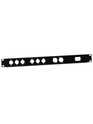 Adamhall 872212 U-Rackblende f. 6xmale+2xXLR female | Neu im Sortiment