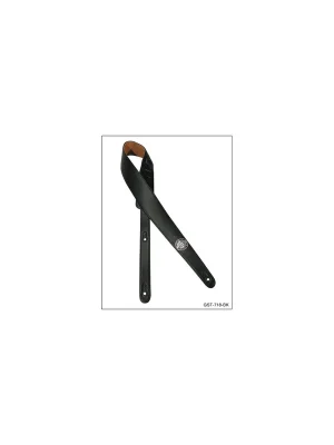 Auf Lager - Gaucho GST-718 BK Ledergurt glatt Power Flash - schwarz