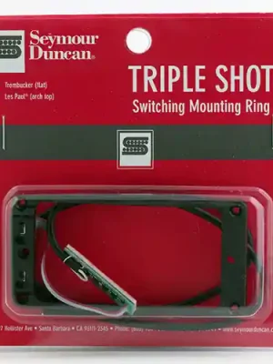 Ausverkauf | Seymourduncan STS-1 - Triple Shot, Switching Mounting Ring Set, Flat/Trembucker - Black