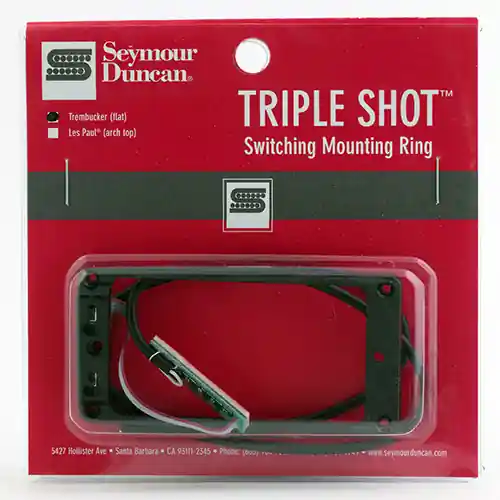 Ausverkauf | Seymourduncan STS-1 - Triple Shot, Switching Mounting Ring Set, Flat/Trembucker - Black