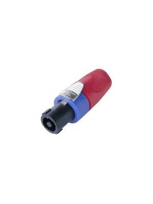 Neutrik NL4FX-2 - SpeakON-Stecker 4 polig mit roter Spannhülse - Neu hinzugefügt