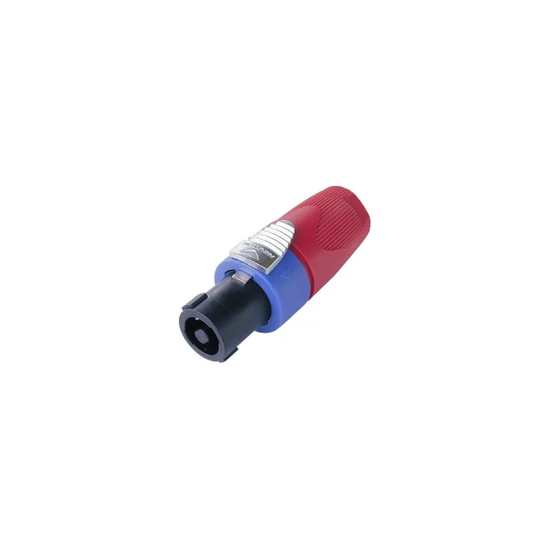 Neutrik NL4FX-2 - SpeakON-Stecker 4 polig mit roter Spannhülse - Neu hinzugefügt
