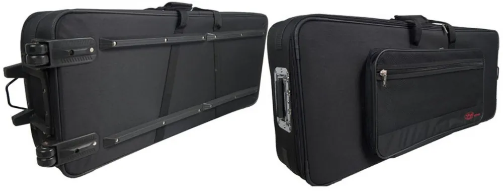 Einfache Rückgabe | Stagg KTC-150Y Keyboard Softcase mit Rollen