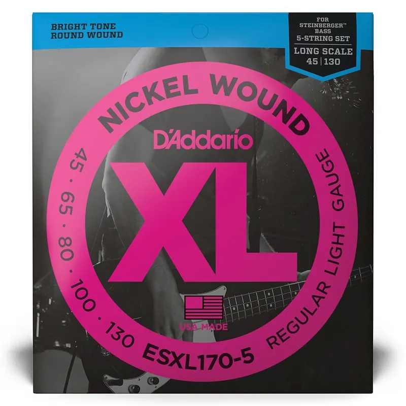 D‘addario EXL170-5 Saiten für 5-saitige Bassgitarre, mit Nickel umsponnen, Light, 45-130, Long Scale | Jetzt erhältlich
