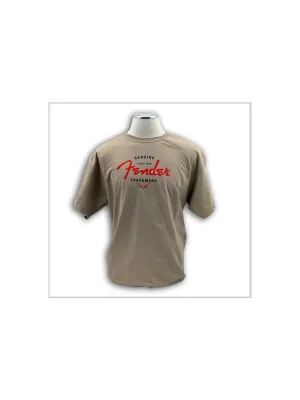 Begrenzte Stückzahl - Fender Genuine Trademark Tee - Sand Size XL