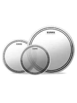 Markenqualität | Evans EC2 Tom Pack Rock, Frosted (10/12/16 Zoll)