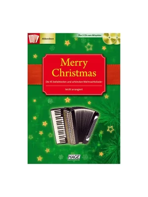 Zertifiziert | Hage-verlag Merry Christmas für Akkordeon (mit 2 Playback-CDs)