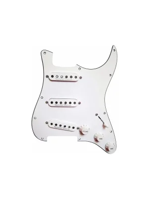 Seymourduncan California 50‘s Loaded Pickguard, calibrated SSL-1 Vintage Staggered Strat Set - White | Online bestellbar