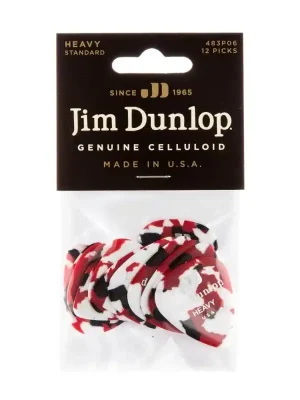 Sicher einkaufen - Dunlop Genuine Celluloid Player‘s Pack, 12 pcs., confetti, heavy