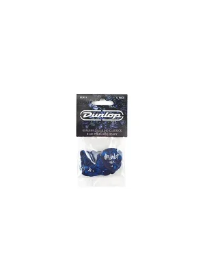 Sicher einkaufen - Dunlop Genuine Celluloid Classic picks 12 Stück Blue Perloid Heavy