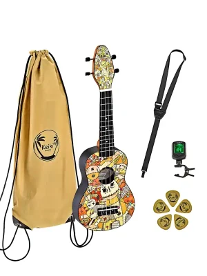Ortega Keiki K2-VP Ukulelen Set "Voodoo Puppet" | Angebot