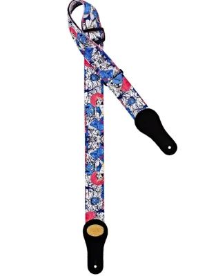 Super-Preis - Ortega KNS-SR Nylon-Gitarrengurt mit Wildleder 50mm "Samurai"