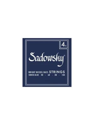 Sadowsky Blue Label Bass String Set, Nickel - 4-String, 040-100 - Extra-Rabatt