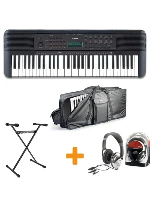 Begrenzte Stückzahl - Yamaha PSR-E273 Keyboard Set III mit Ständer, Kopfhörer und Tasche