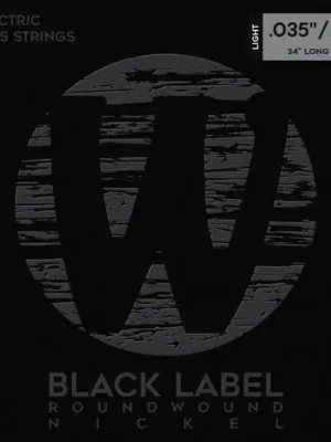 Warwick Black Label Bass String Set, Nickel-Plated Steel - 4-String, Light, .035-.095 | Aktionspreis