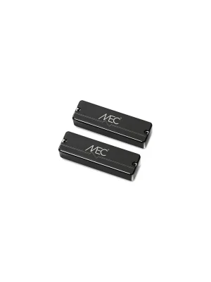 Nicht verpassen | MEC Soapbar Humbucker Bass Pickup Set, Metal Cover, 5-String - Black Chrome