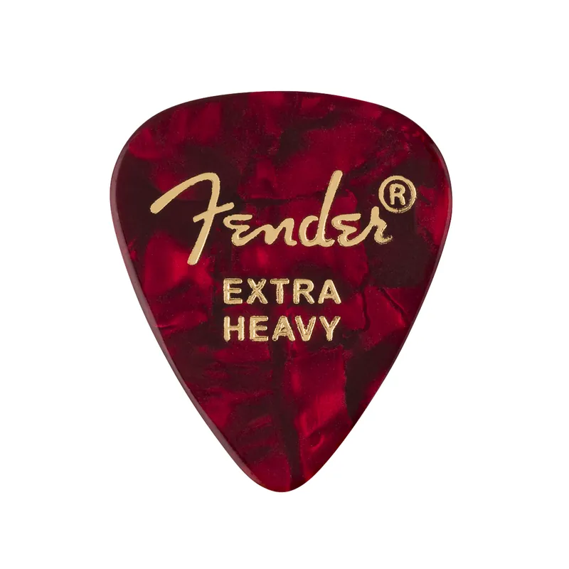 Nur heute - Fender 351 Shape Premium Picks, Extra Heavy, Red Moto, 12 Count