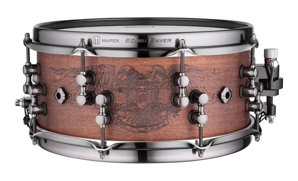 Versandbereit - Mapex BLACK PANTHER Chris Adler Signature Snare, 12"x5,5" (The Warbird)