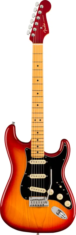 Kostenlose Rückgabe | Fender American Ultra Luxe Stratocaster®, Maple Fingerboard, Plasma Red Burst