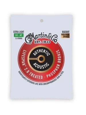 Beliebt - Martin Guitars MA500T Authentic Treated, 10-47, 12-Saiter, Extra Light