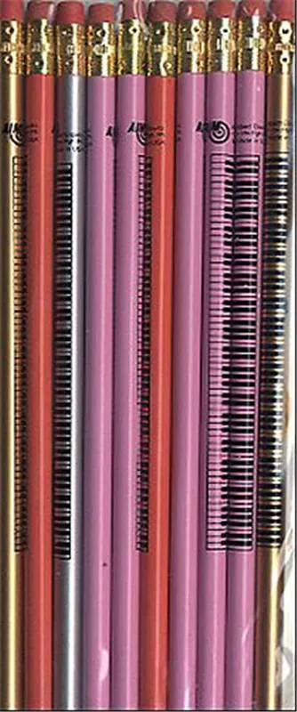 Hal.leonard Bleistift-Tastatur in verschiedenen Farben - 10er-Pack - Nur solange der Vorrat reicht