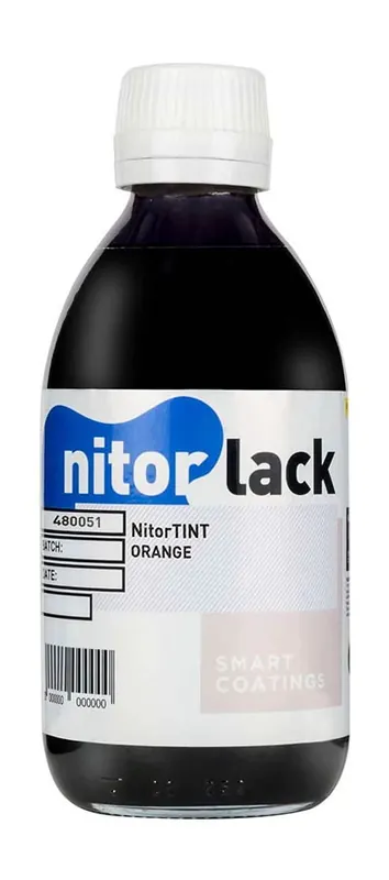 Nitorlack Farbstoff orange - 250ml Flasche - Einfache Rückgabe