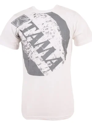 Tama T-Shirt in weiß mit Circle Tee Print - L | Hohe Qualität