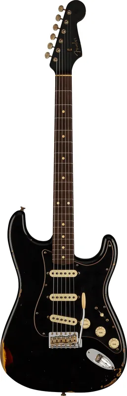 Nur heute | Fender Limited Edition Dual-Mag II Strat® Relic®, Rosewood Fingerboard, Aged Black Over 3-Color Sunburst