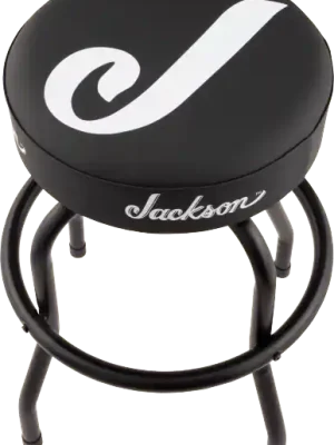 Aktion | Jackson J Logo Barstool, Black and White, 24"