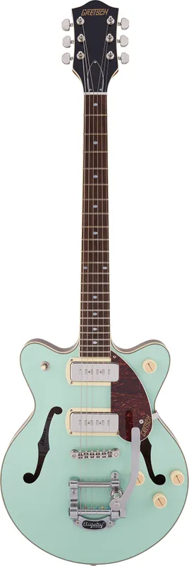 Direkt kaufen - Gretsch G2655T-P90 Streamliner™ - Two-Tone Mint Metallic and Vintage Mahogany Stain