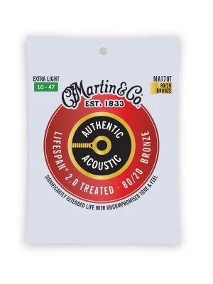 Martin Guitars MA170T Authentic Treated, 10-47, Extra Light, 80/20 - Nicht verpassen