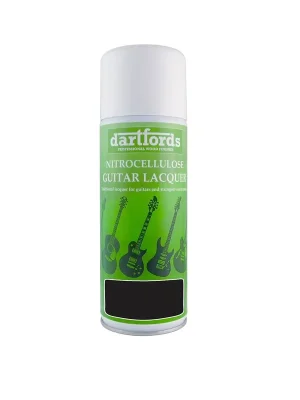 Dartfords Nitrocelluloselack Starkes Schwarz - 400ml Aerosol - Neu gelistet