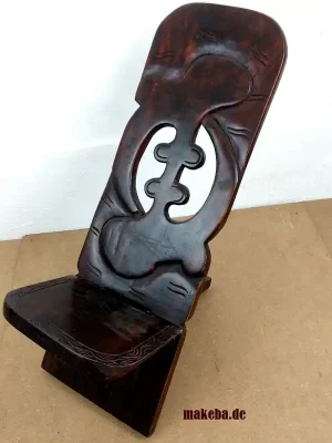 Makeba Afrikanischer Steckstuhl aus Ghana, klein - Premium